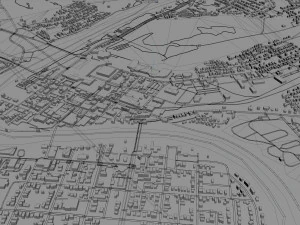 frankfort city kentucky usa 20km 3D Model