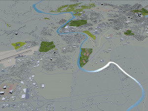 frankfort city kentucky usa 20km 3D Model