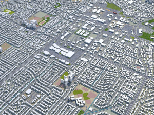 fremont city california usa 30km 3D Model
