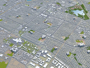 fremont city california usa 30km 3D Model