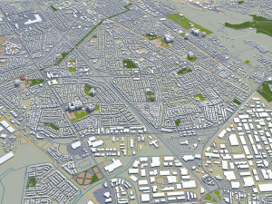 fremont city california usa 30km 3D Model