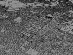 fremont city california usa 30km 3D Model