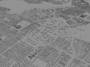 fremont city california usa 30km 3D Model