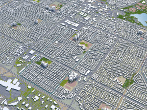 fremont city california usa 30km 3D Model