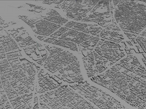 fukuoka city japan 50km 3D Модель