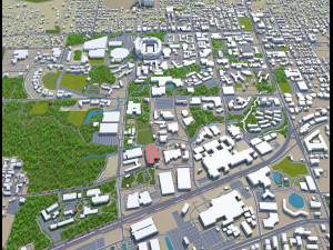 gainesville city florida usa 30km Modelo 3D