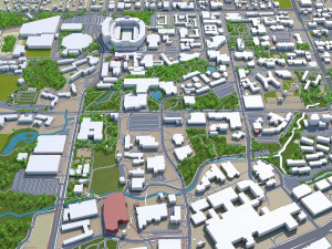 gainesville city florida usa 30km Modelo 3D