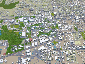 gainesville city florida usa 30km Modelo 3D
