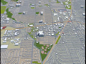 garland city texas usa 30km 3D Model
