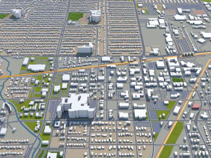 garland city texas usa 30km 3D Model