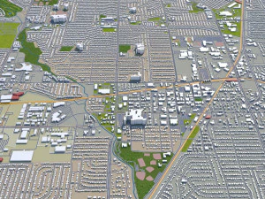 garland city texas usa 30km 3D Model