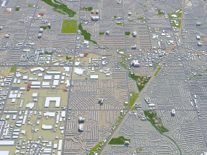 garland city texas usa 30km 3D Model