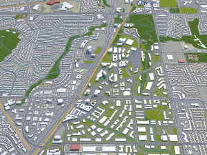 garland city texas usa 30km 3D Model