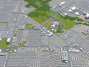 garland city texas usa 30km 3D Model