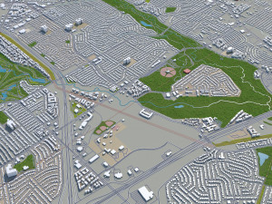 garland city texas usa 30km Modelo 3D