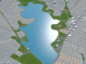 garland city texas usa 30km 3D Model