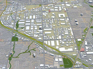 garland city texas usa 30km 3D Model