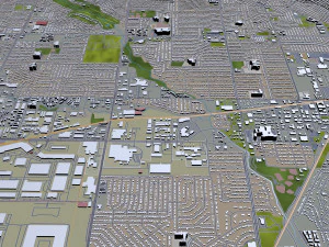 garland city texas usa 30km 3D Model
