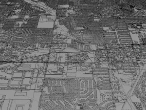 garland city texas usa 30km 3D Model