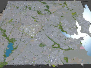 garland city texas usa 30km 3D Model