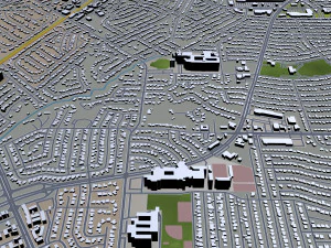 garland city texas usa 30km 3D Model