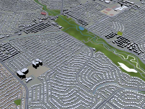 garland city texas usa 30km 3D Model
