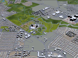 garland city texas usa 30km 3D Model