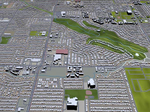 garland city texas usa 30km 3D Model