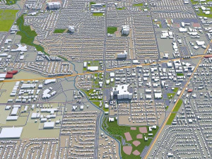 garland city texas usa 30km 3D Model