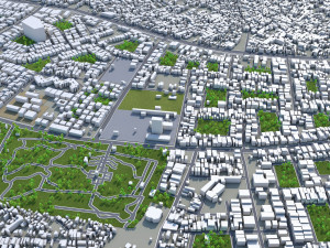 ghaziabad city india 40km 3D 模型