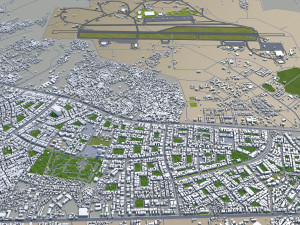 ghaziabad city india 40km 3D 模型