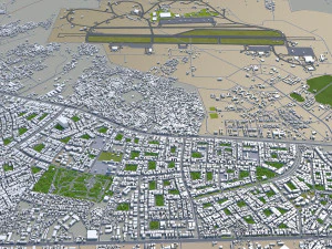 ghaziabad city india 40km 3D Model
