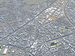 ghaziabad city india 40km 3D 模型