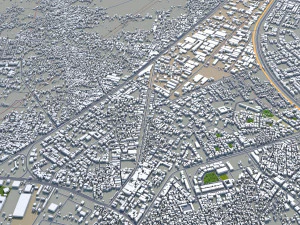 ghaziabad city india 40km 3D Model
