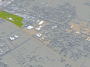 ghaziabad city india 40km 3D Model