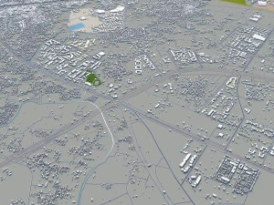 ghaziabad city india 40km 3D Model