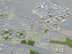 ghaziabad city india 40km 3D 模型