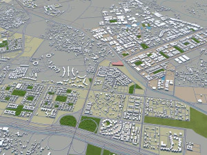 ghaziabad city india 40km 3D Model