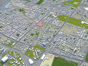 ghaziabad city india 40km 3D 模型