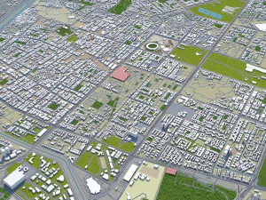 ghaziabad city india 40km 3D Model