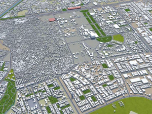 ghaziabad city india 40km 3D Model
