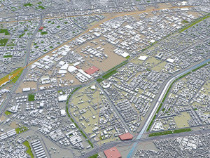 ghaziabad city india 40km 3D 模型