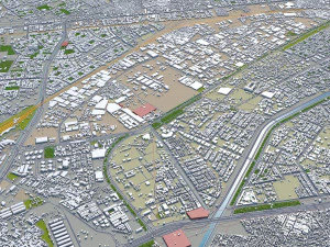 ghaziabad city india 40km 3D Model
