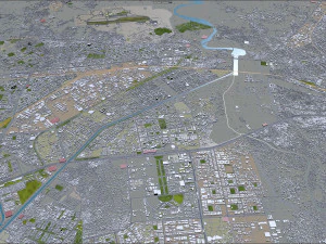 ghaziabad city india 40km 3D Model