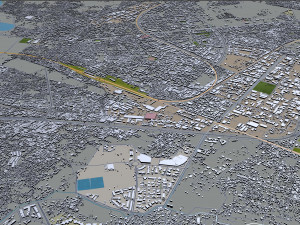 ghaziabad city india 40km 3D 模型