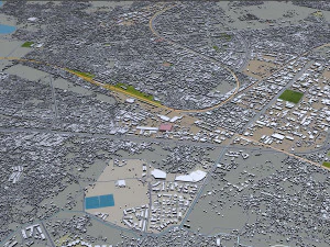 ghaziabad city india 40km 3D Model