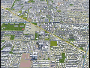 gilbert city arizona usa 40km 3D Модель