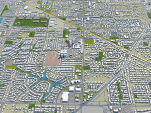 gilbert city arizona usa 40km 3D Модель