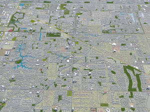 gilbert city arizona usa 40km 3D Модель