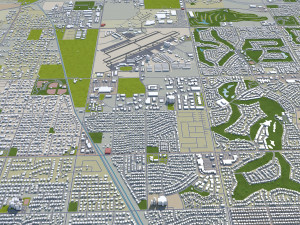 gilbert city arizona usa 40km 3D Модель